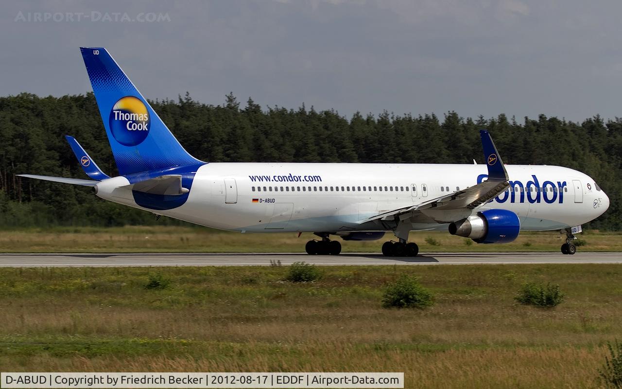 D-ABUD, 1992 Boeing 767-330/ER C/N 26983, departure from Frankfurt
