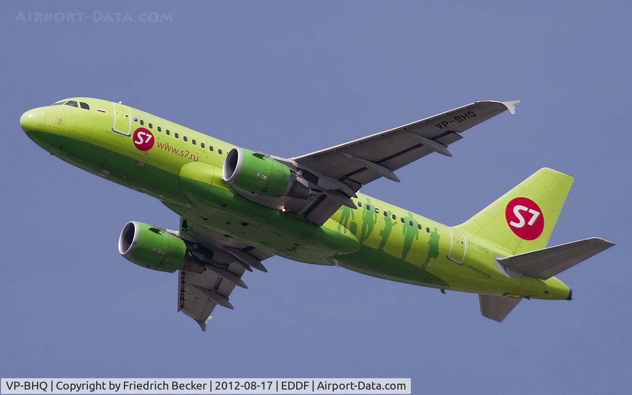 VP-BHQ, 2005 Airbus A319-114 C/N 2641, departure from Frankfurt