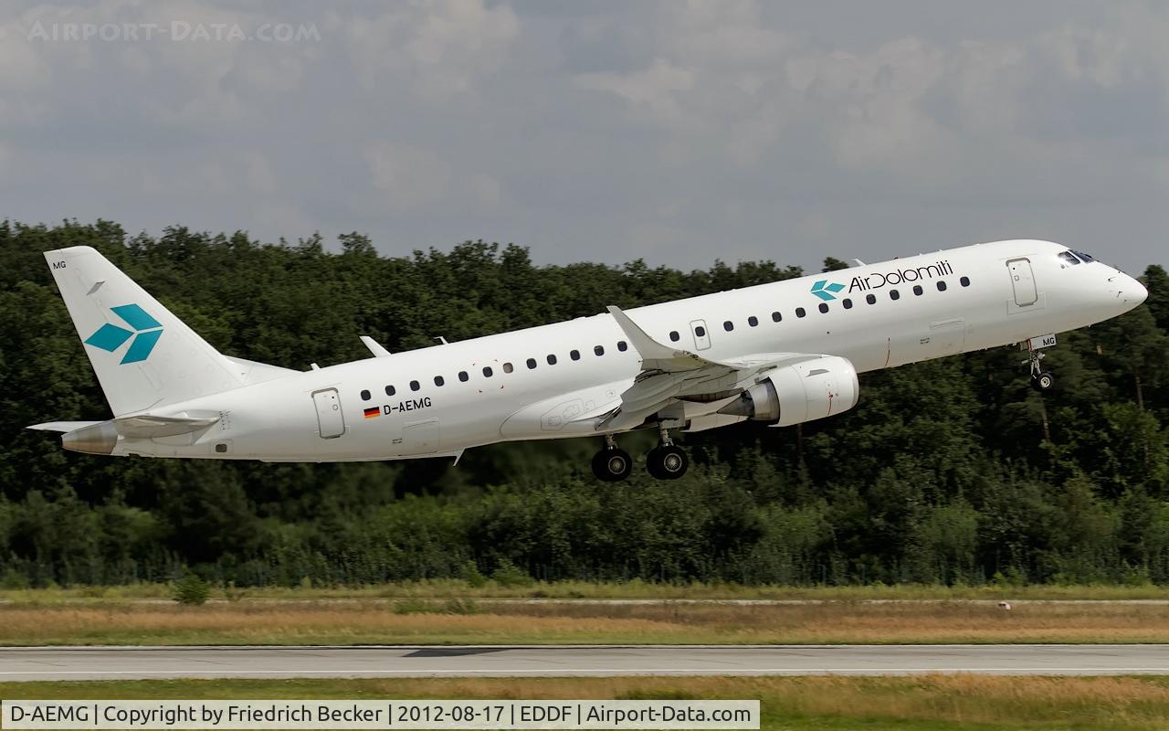 D-AEMG, 2011 Embraer 190LR (ERJ-190-100LR) C/N 19000404, departure from Frankfurt