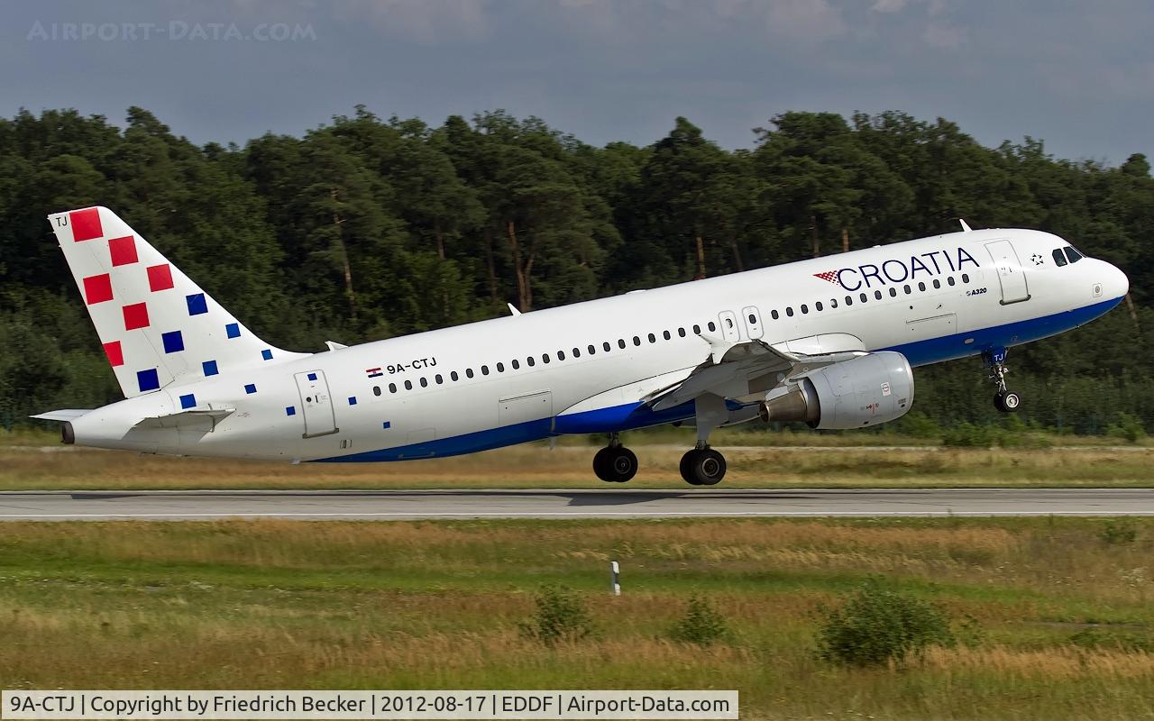 9A-CTJ, 1999 Airbus A320-214 C/N 1009, departure from Frankfurt