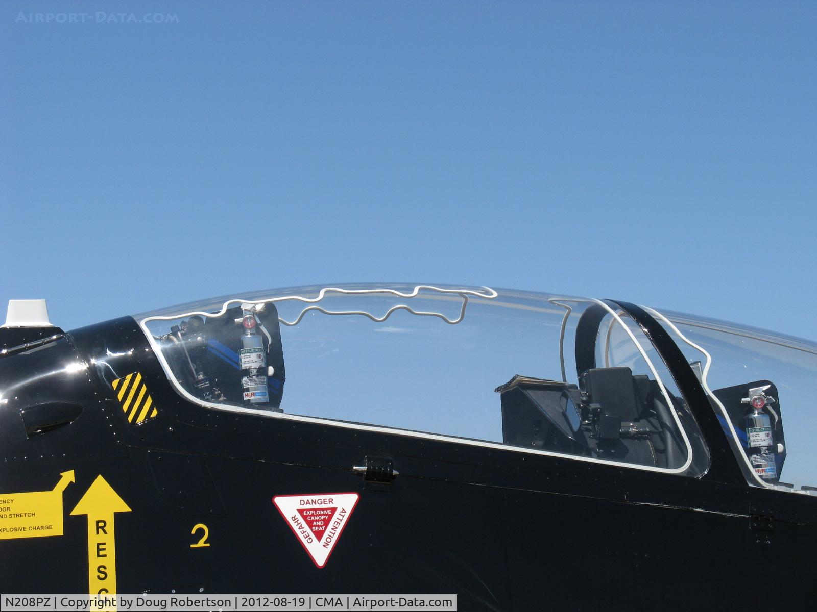 N208PZ, 1989 Short S-312 Tucano T1 C/N S034/T33, Short Bros. PLC S312 TUCANO T1 Mk.1, Garrrett TPE331-12B Turboprop 1,100 shp, in RAF livery, Martin- Baker MB 8LC ejection seats, rear canopy miniature detonating cord