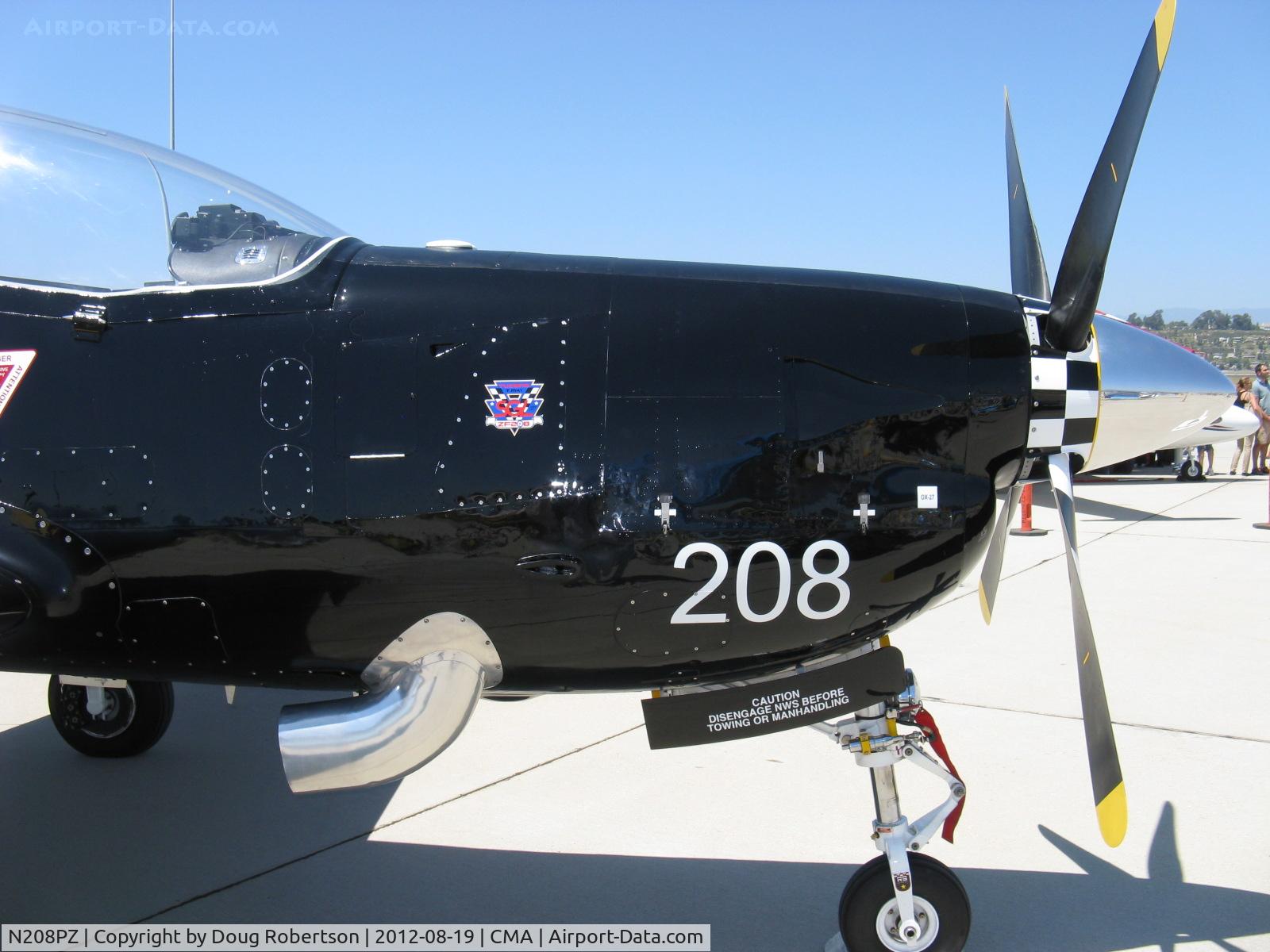 N208PZ, 1989 Short S-312 Tucano T1 C/N S034/T33, Short Bros. PLC S312 TUCANO T1 Mk.1, Garrett TPE331-12B Turboprop 1,100 shp, 4 blade prop, turbine exhaust pipe, retractable nose gear