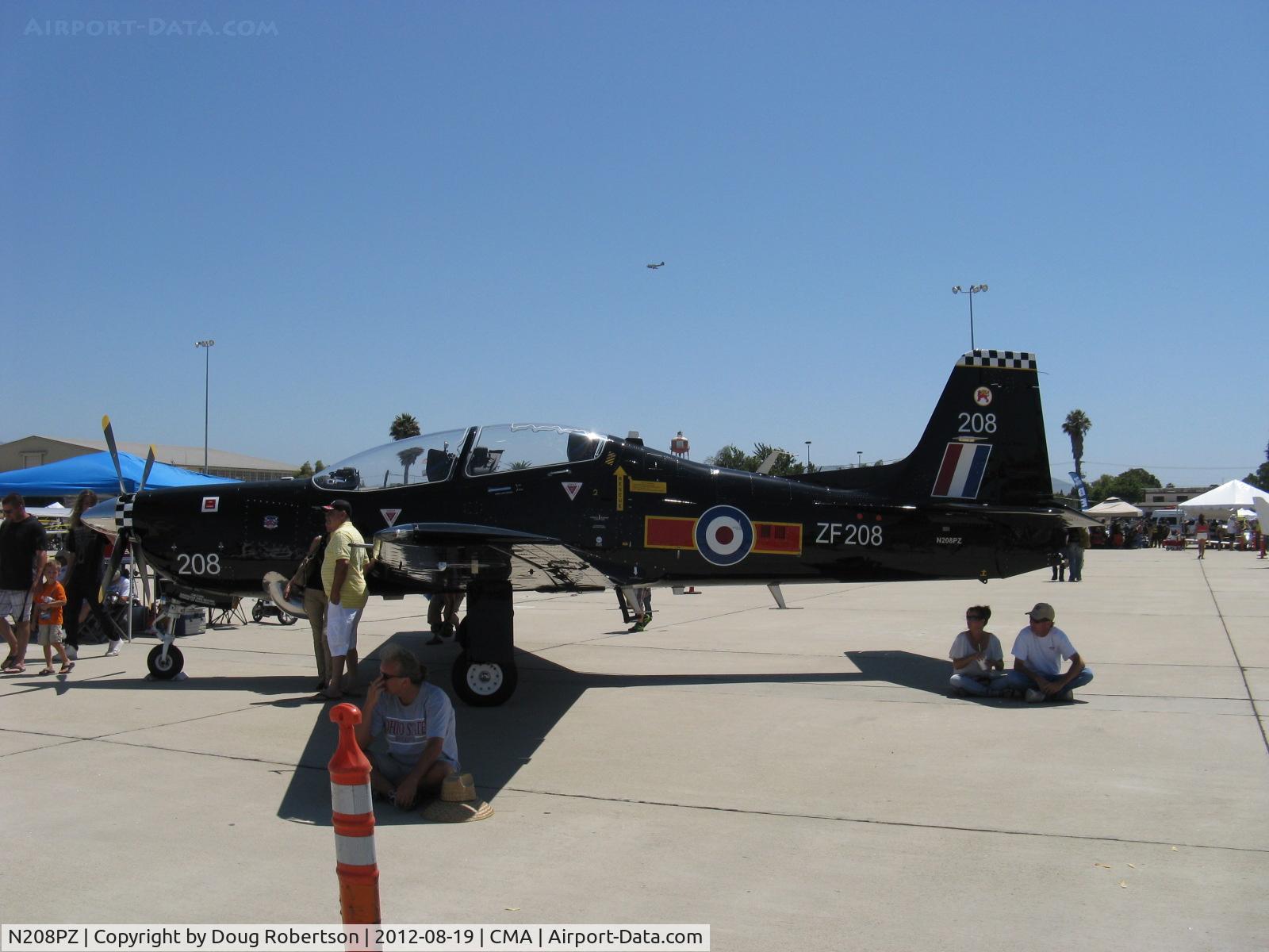 N208PZ, 1989 Short S-312 Tucano T1 C/N S034/T33, Short Bros. PLC S312 TUCANO T1 Mk.1, Garrett TPE331-12B turboprop 1,100 shp, Martin-Baker MB 8LC ejection seats fire through canopies detonated with miniature detonating cord