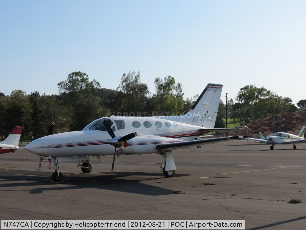 N747CA, Cessna 421C Golden Eagle C/N 421C0850, Parked in transient parking
