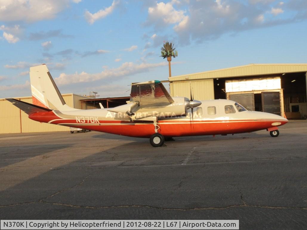 N370K, 1966 Aero Commander 680V Turbo Commander C/N 1570-25, Parked outside the paint shop