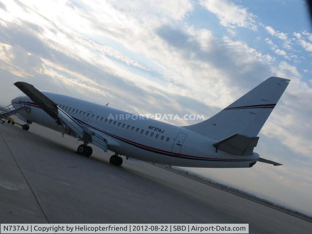 N737AJ, 1983 Boeing 737-2H4 C/N 23054, Pushed back out of the way to move other aircraft