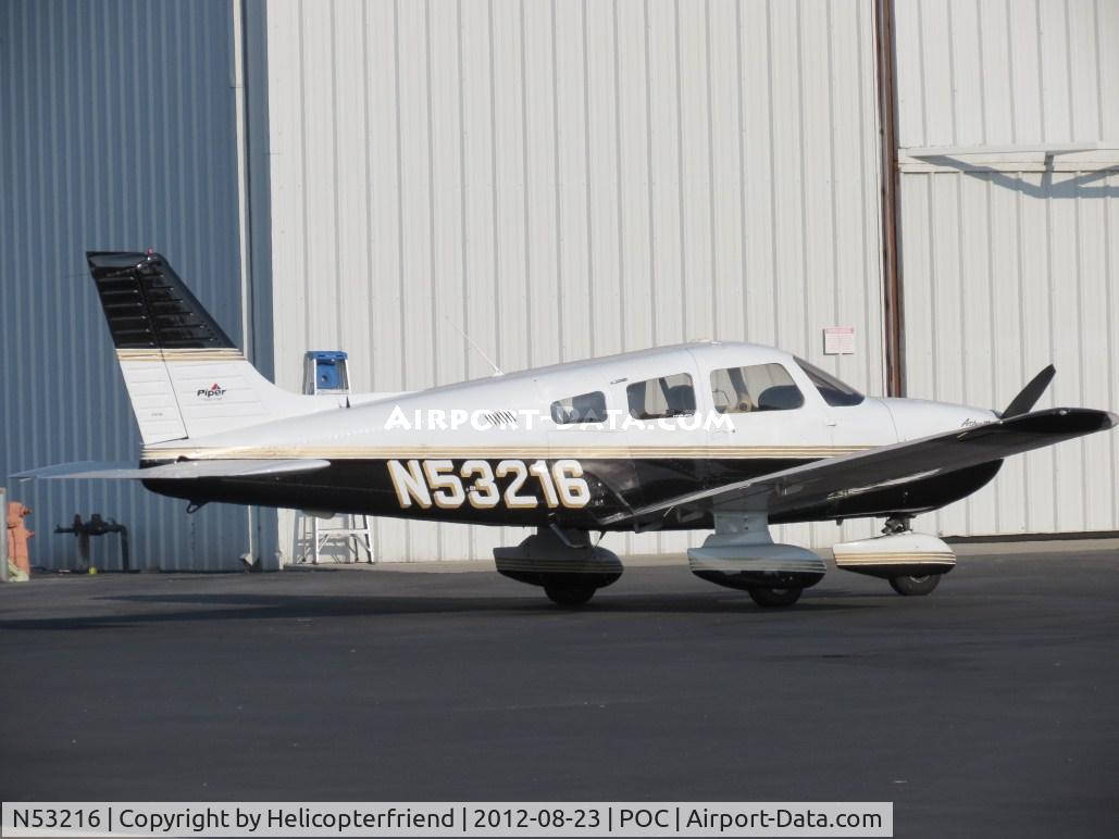 N53216, Piper PA-28-181 C/N 2843445, Parked on the northside at Howard Aviation