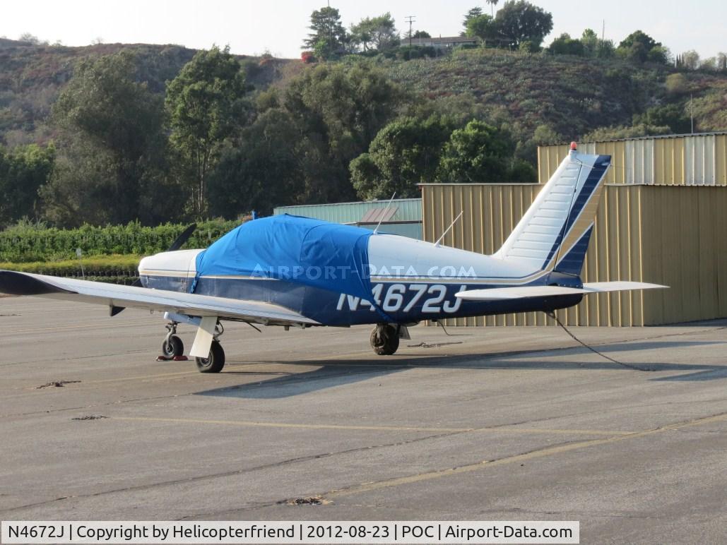 N4672J, 1968 Piper PA-28R-180 Cherokee Arrow C/N 28R-30573, Covered up, tied down, and parked on the north\west side