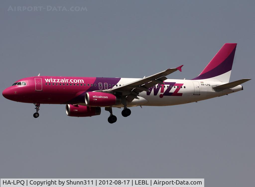 HA-LPQ, 2008 Airbus A320-232 C/N 3409, Landing rwy 25R