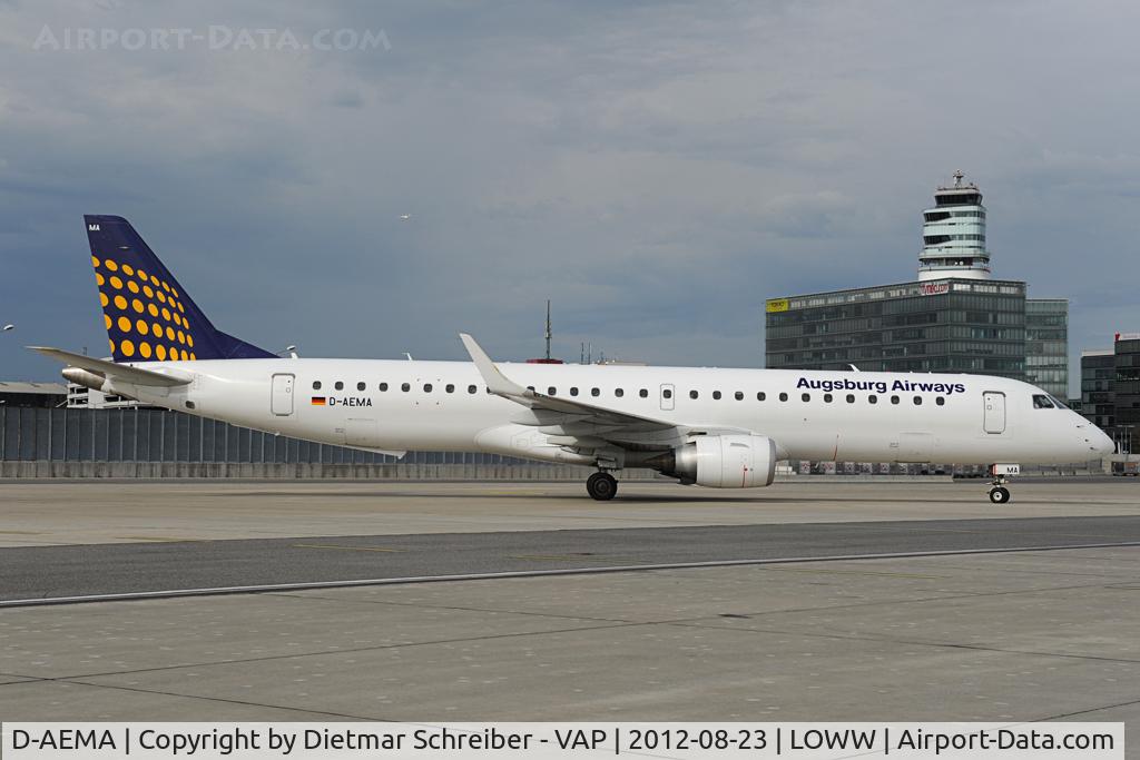 D-AEMA, 2009 Embraer 195LR (ERJ-190-200LR) C/N 19000290, Lufthansa Regional Embraer 190