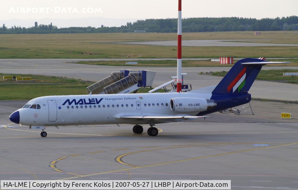 HA-LME, 1996 Fokker 70 (F-28-0070) C/N 11575, Ferihegy