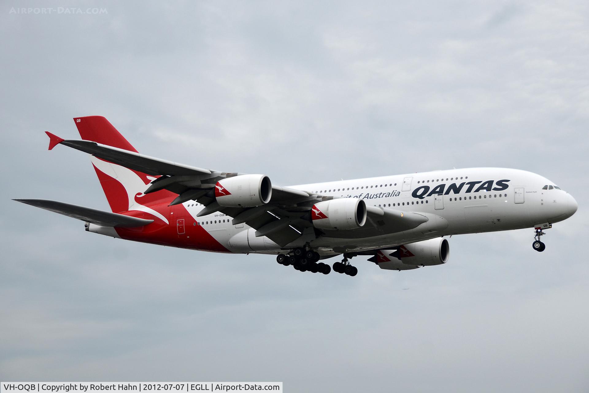 VH-OQB, 2008 Airbus A380-842 C/N 015, QANTAS A380-800