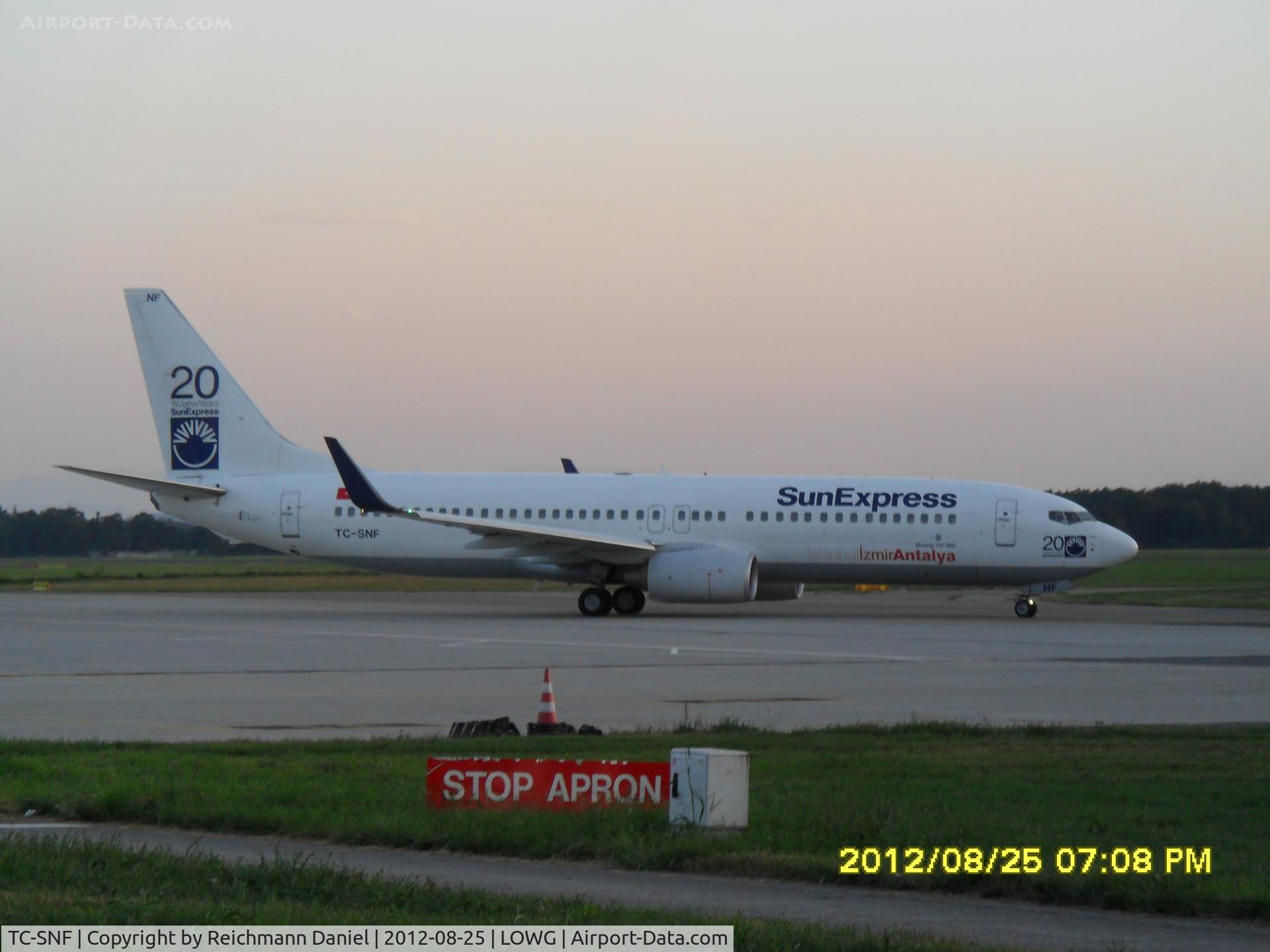 TC-SNF, 2008 Boeing 737-8HC C/N 36529, Nice