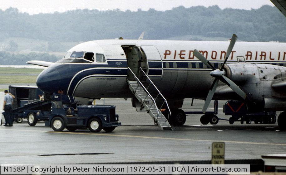 N158P, 1968 Nihon YS-11A-205 C/N 2051, NAMC YS-11A of Piedmont Airlines as seen at Washington National in May 1972.
