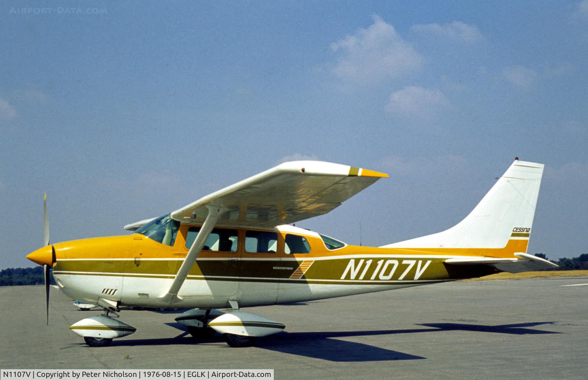 N1107V, 1974 Cessna U.206F Stationair C/N U20602471, Cessna U.206F Stationair seen at Blackbushe in the Summer of 1976.