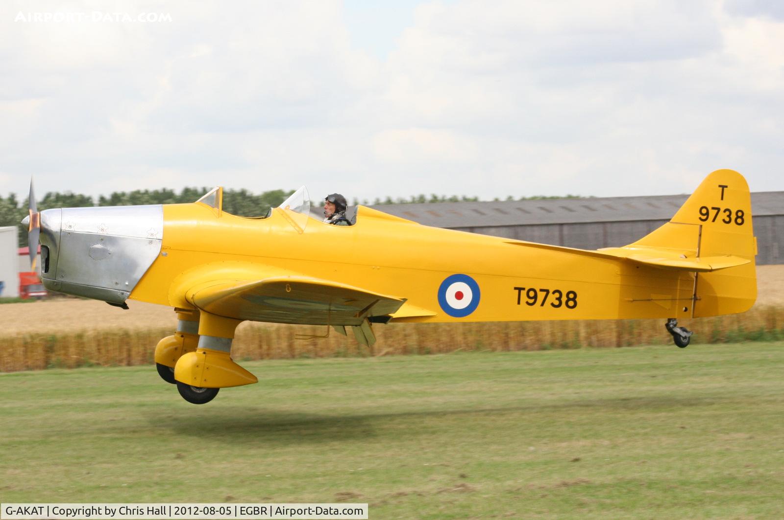 G-AKAT, 1940 Miles M14A Hawk Trainer 3 C/N 2005, The Real Aeroplane Club's Summer Madness Fly-In, Breighton