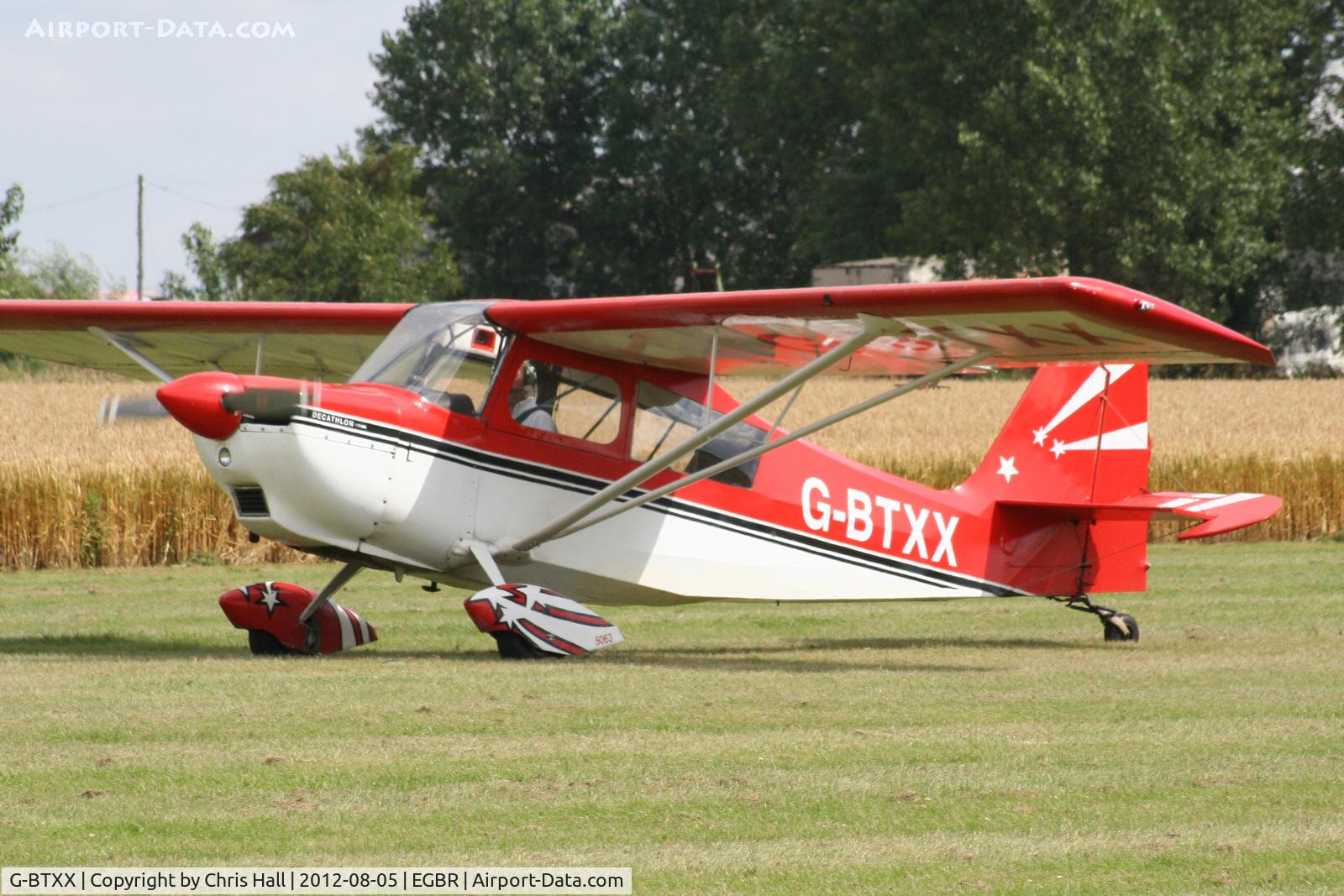 G-BTXX, 1980 Bellanca 8KCAB Decathlon C/N 595-80, The Real Aeroplane Club's Summer Madness Fly-In, Breighton