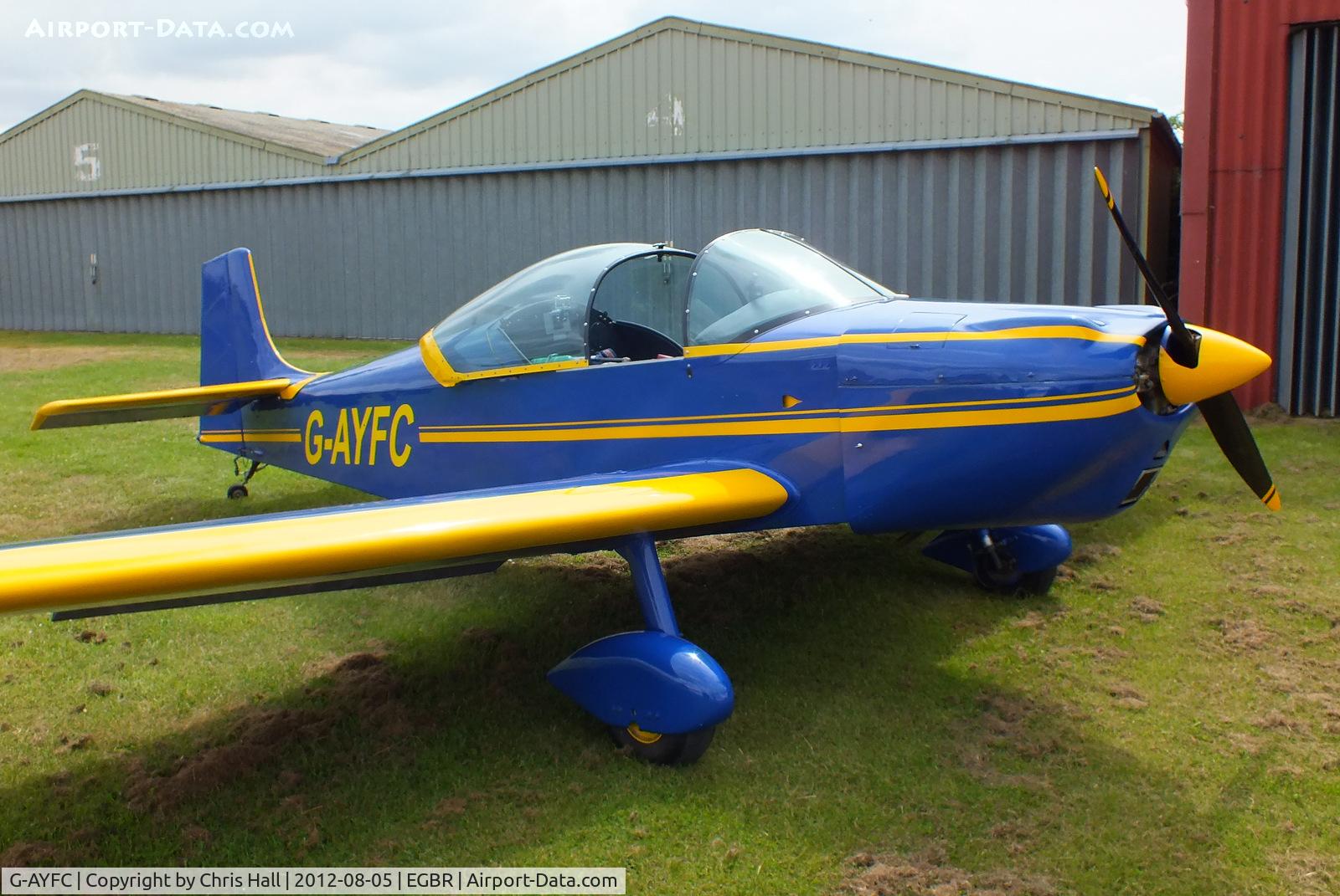 G-AYFC, 1970 Rollason Druine D-62B Condor C/N RAE/644, The Real Aeroplane Club's Summer Madness Fly-In, Breighton