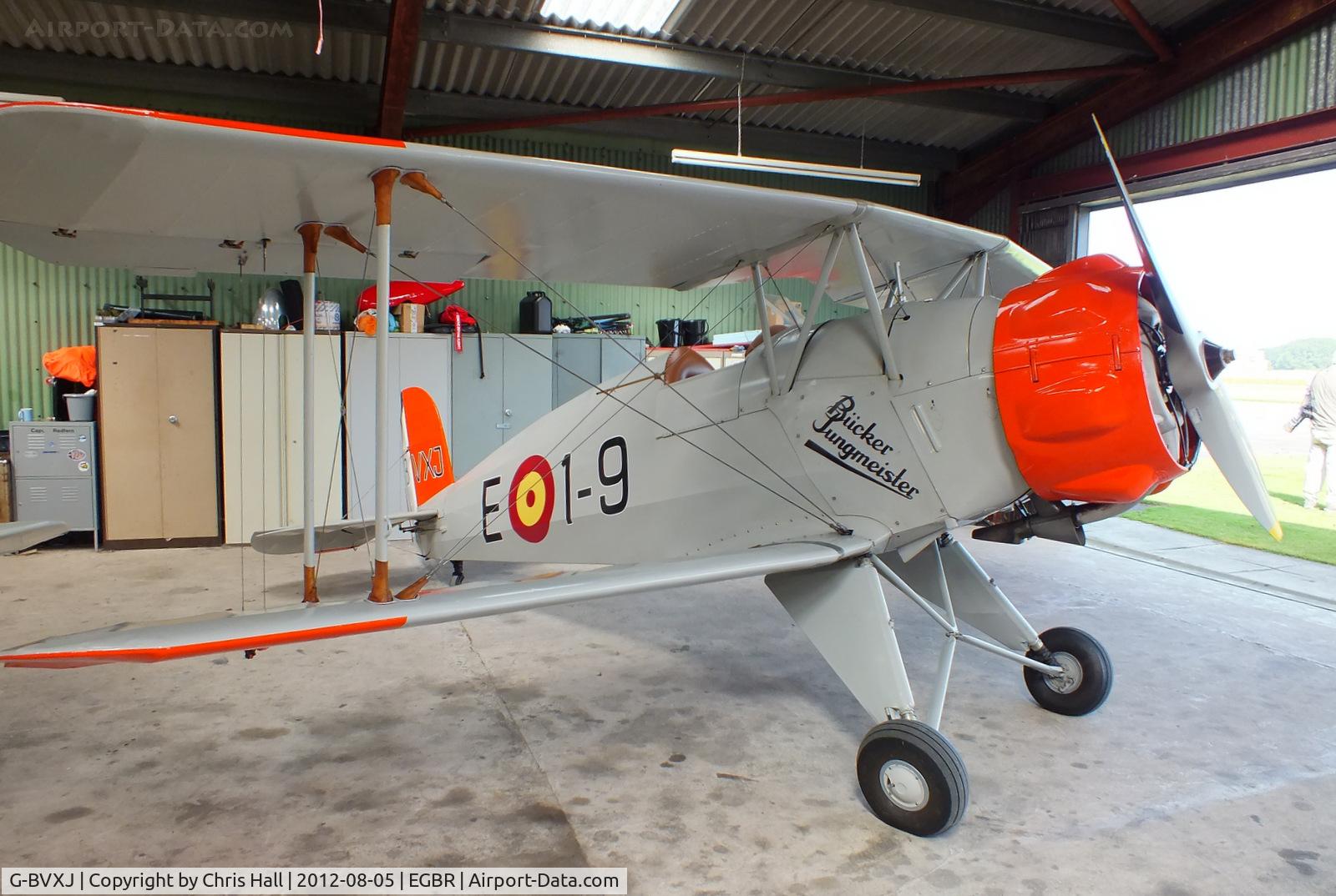 G-BVXJ, 1937 Bucker Bu-133C Jungmeister C/N E-19, The Real Aeroplane Club's Summer Madness Fly-In, Breighton