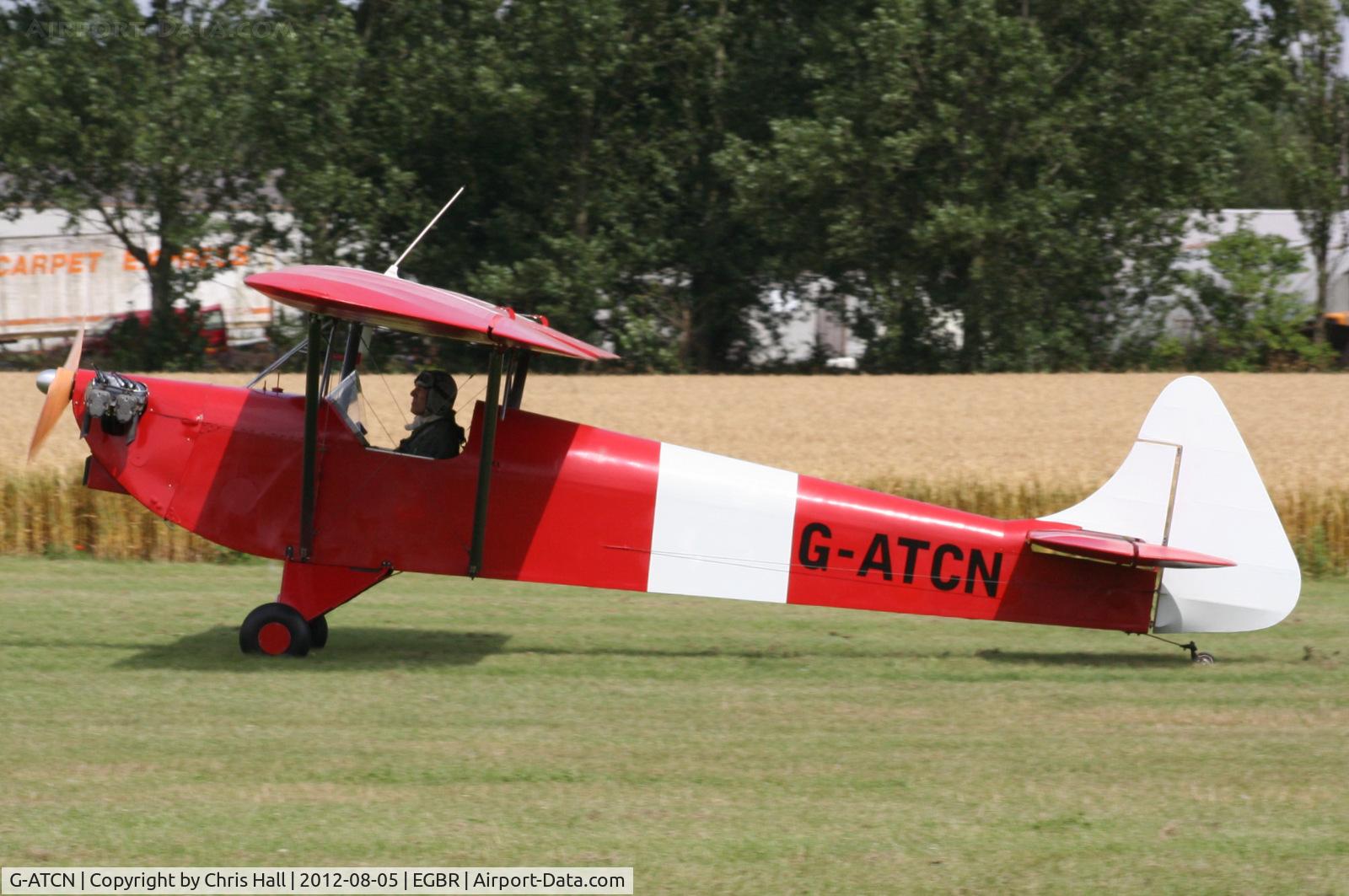 G-ATCN, 1965 Luton LA-4A Minor C/N PAL 1118, The Real Aeroplane Club's Summer Madness Fly-In, Breighton