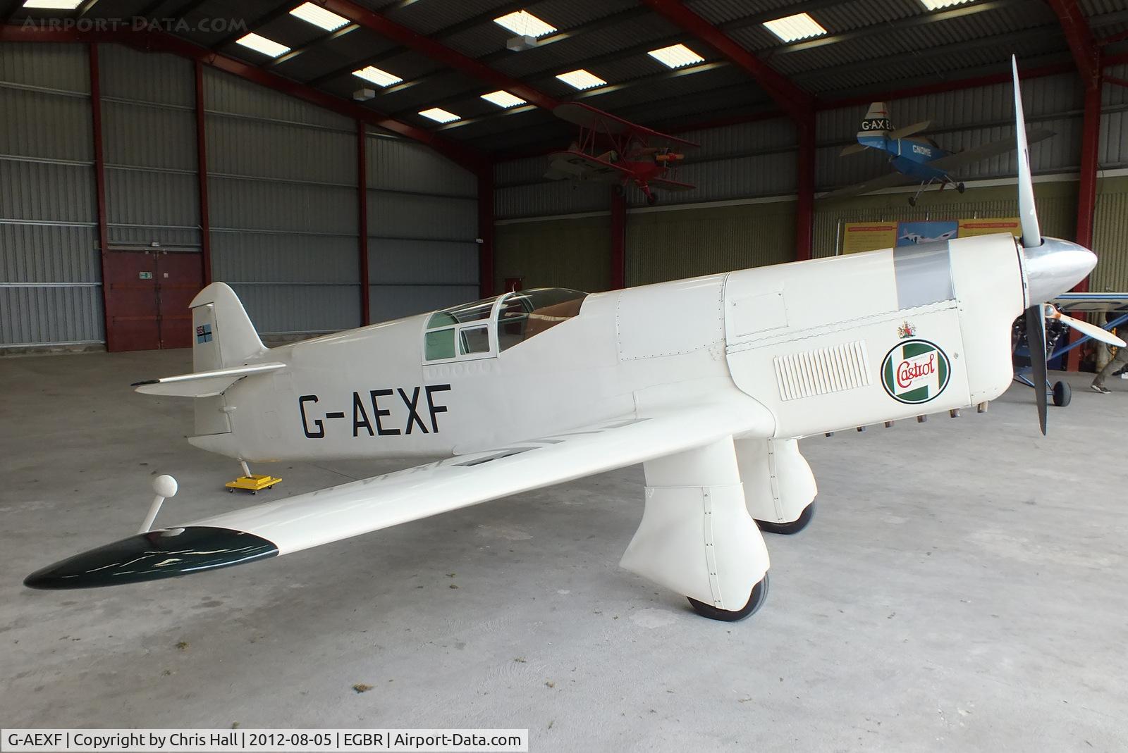 G-AEXF, 1936 Percival E-2H Mew Gull C/N E22, The Real Aeroplane Club's Summer Madness Fly-In, Breighton