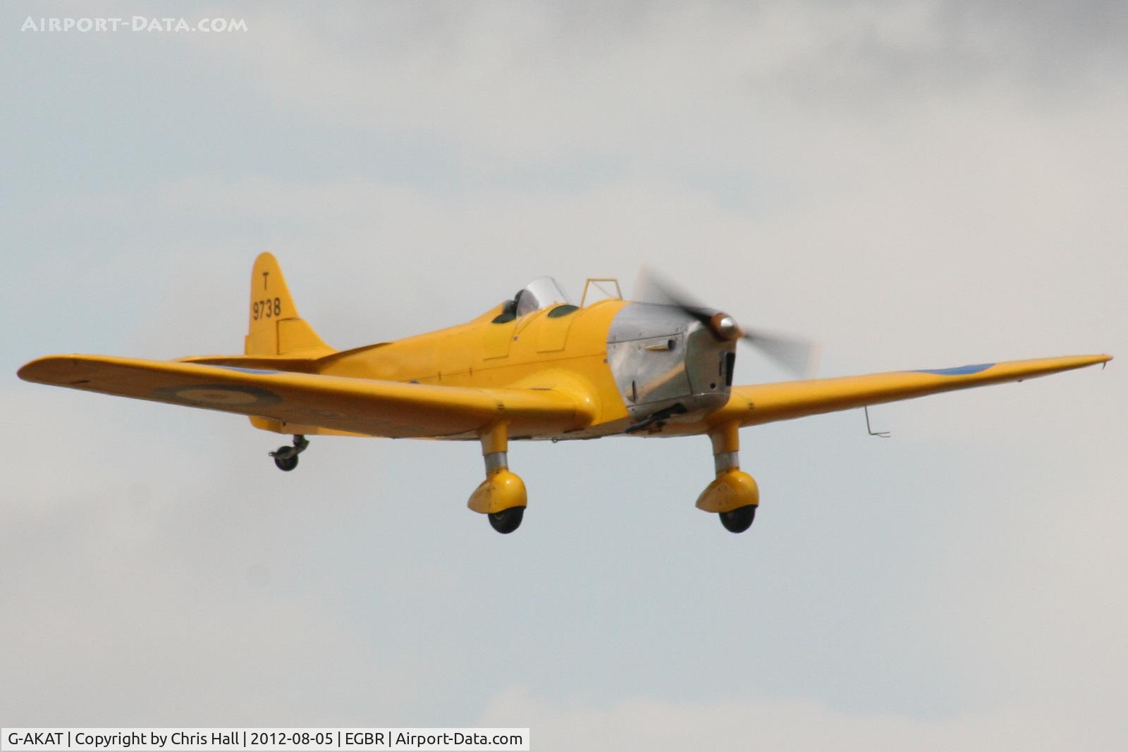 G-AKAT, 1940 Miles M14A Hawk Trainer 3 C/N 2005, The Real Aeroplane Club's Summer Madness Fly-In, Breighton