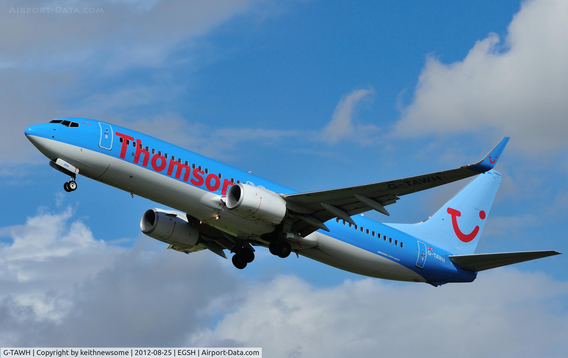G-TAWH, 2012 Boeing 737-8K5 C/N 38107, Leaving for Ibiza !