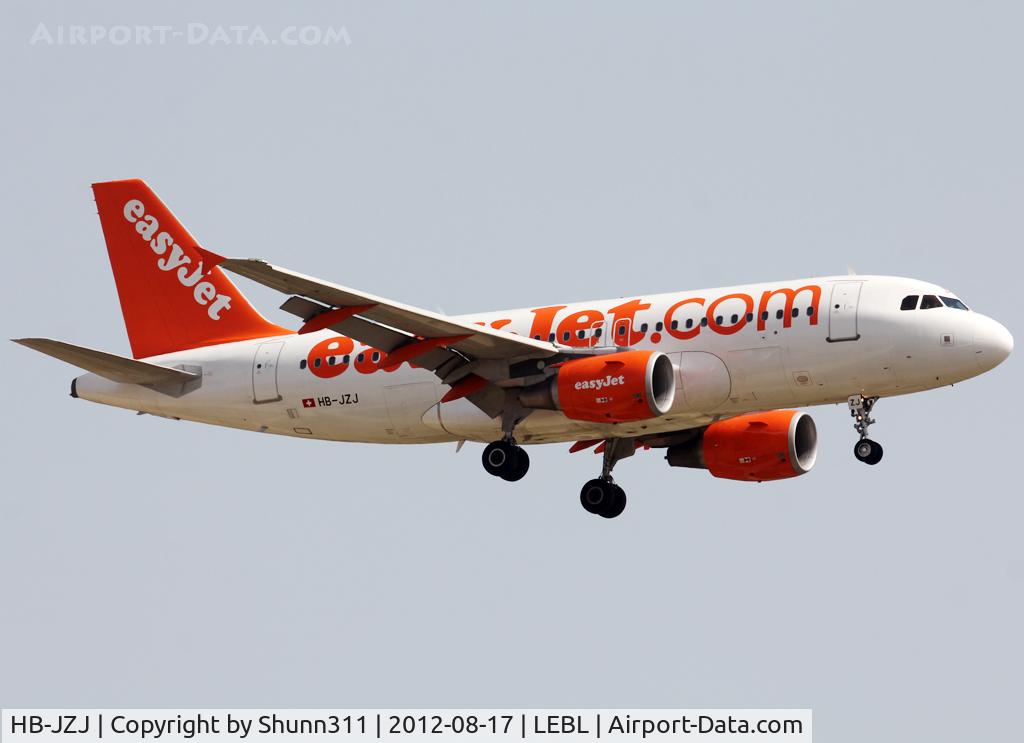 HB-JZJ, 2004 Airbus A319-111 C/N 2265, Landing rwy 25R