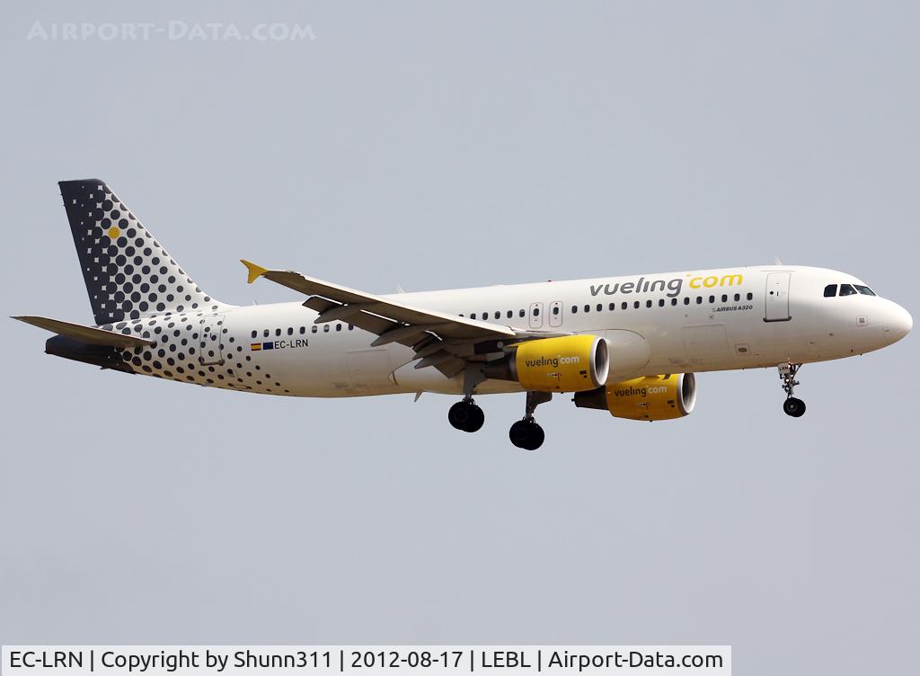 EC-LRN, 2009 Airbus A320-214 C/N 3995, Landing rwy 25R
