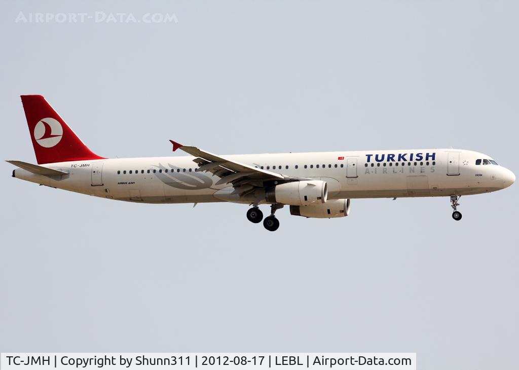 TC-JMH, 2008 Airbus A321-232 C/N 3637, Landing rwy 25R