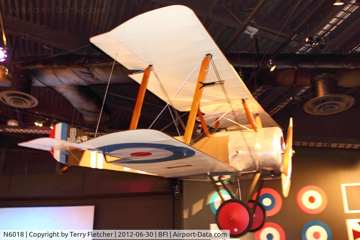 N6018, 1971 Sopwith Pup Replica C/N A-635, 1971 Sopwith PUP, c/n: A-635 Museum of Flight Seattle