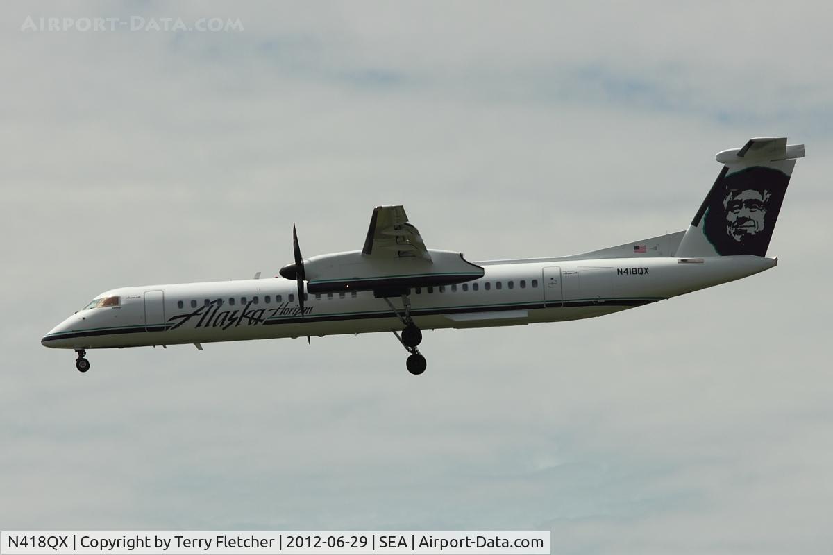 N418QX, 2007 Bombardier DHC-8-402 Dash 8 C/N 4143, 2007 Bombardier DHC-8-402, c/n: 4143 at Seatac