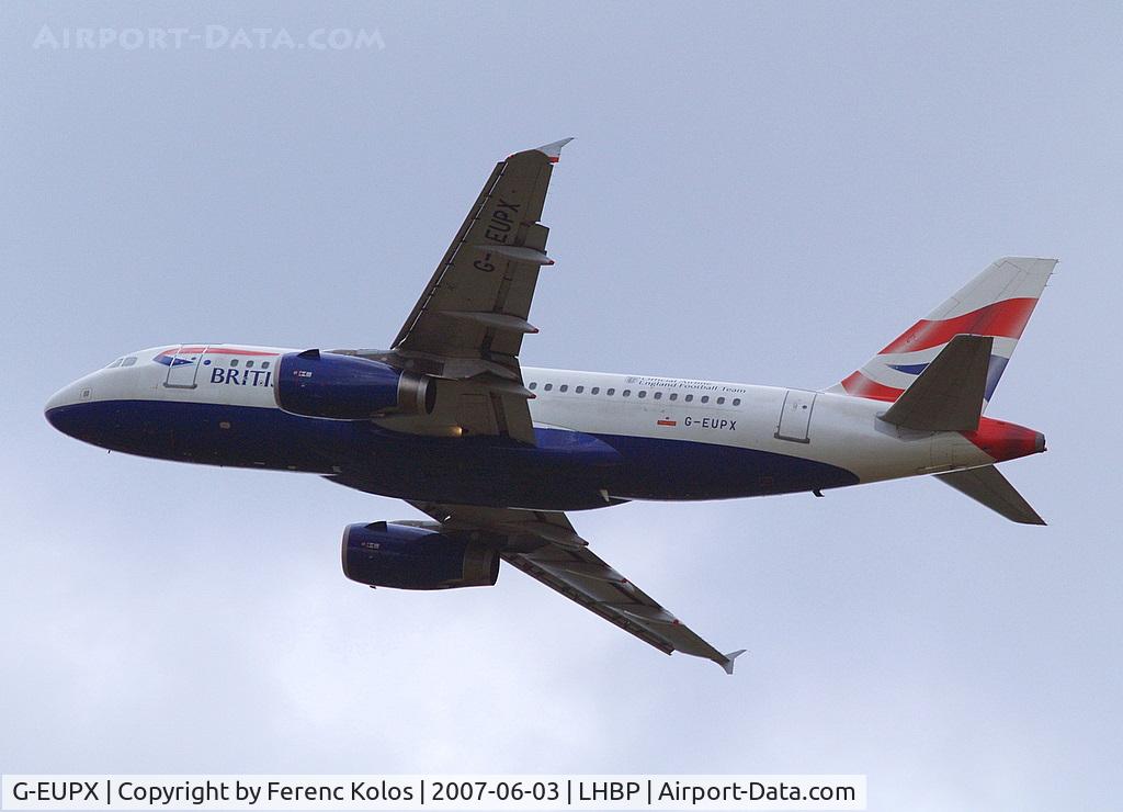 G-EUPX, 2001 Airbus A319-131 C/N 1445, Ferihegy