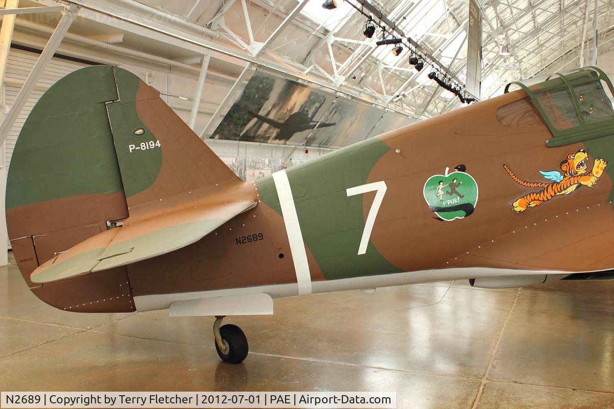 N2689, 1941 Curtiss P-40C Warhawk C/N 16166, 1941 Curtiss Wright P-40C, c/n: 194 - Paul Allen Museum