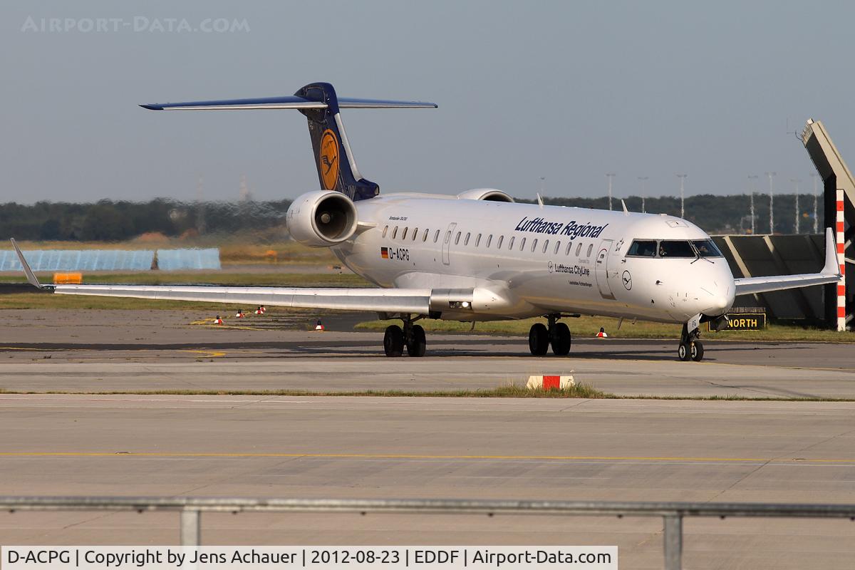 D-ACPG, 2002 Canadair CRJ-701ER (CL-600-2C10) Regional Jet C/N 10034, Line up rwy 18