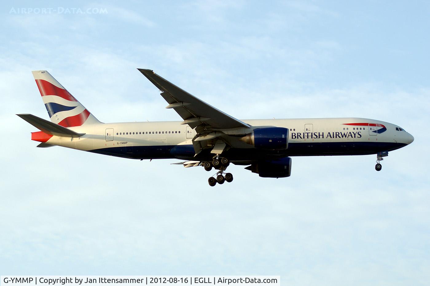 G-YMMP, 2001 Boeing 777-236 C/N 30315, G-YMMP @ EGLL