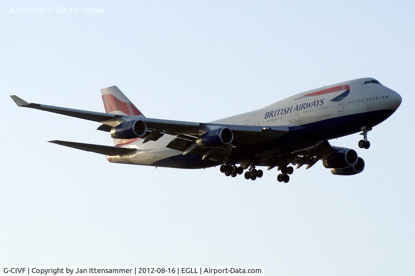 G-CIVF, 1995 Boeing 747-436 C/N 25434, G-CIVF @ EGLL