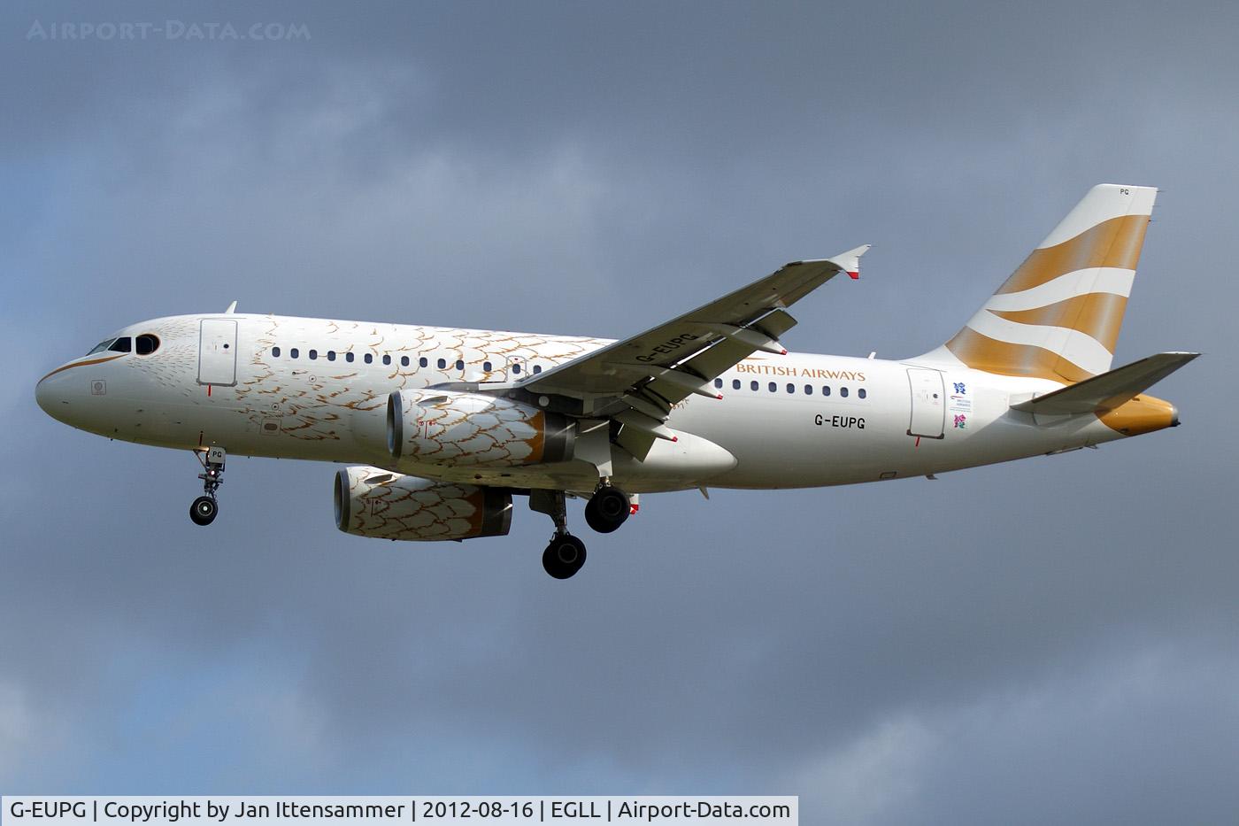 G-EUPG, 2000 Airbus A319-131 C/N 1222, G-EUPG @ EGLL