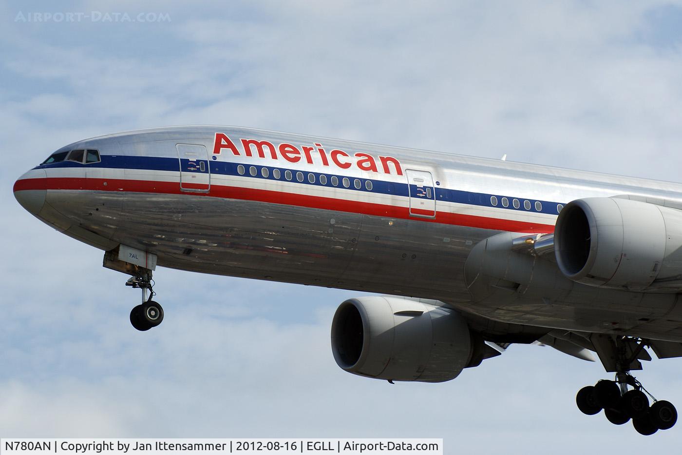 N780AN, 1999 Boeing 777-223 C/N 29956, N780AN @ egll