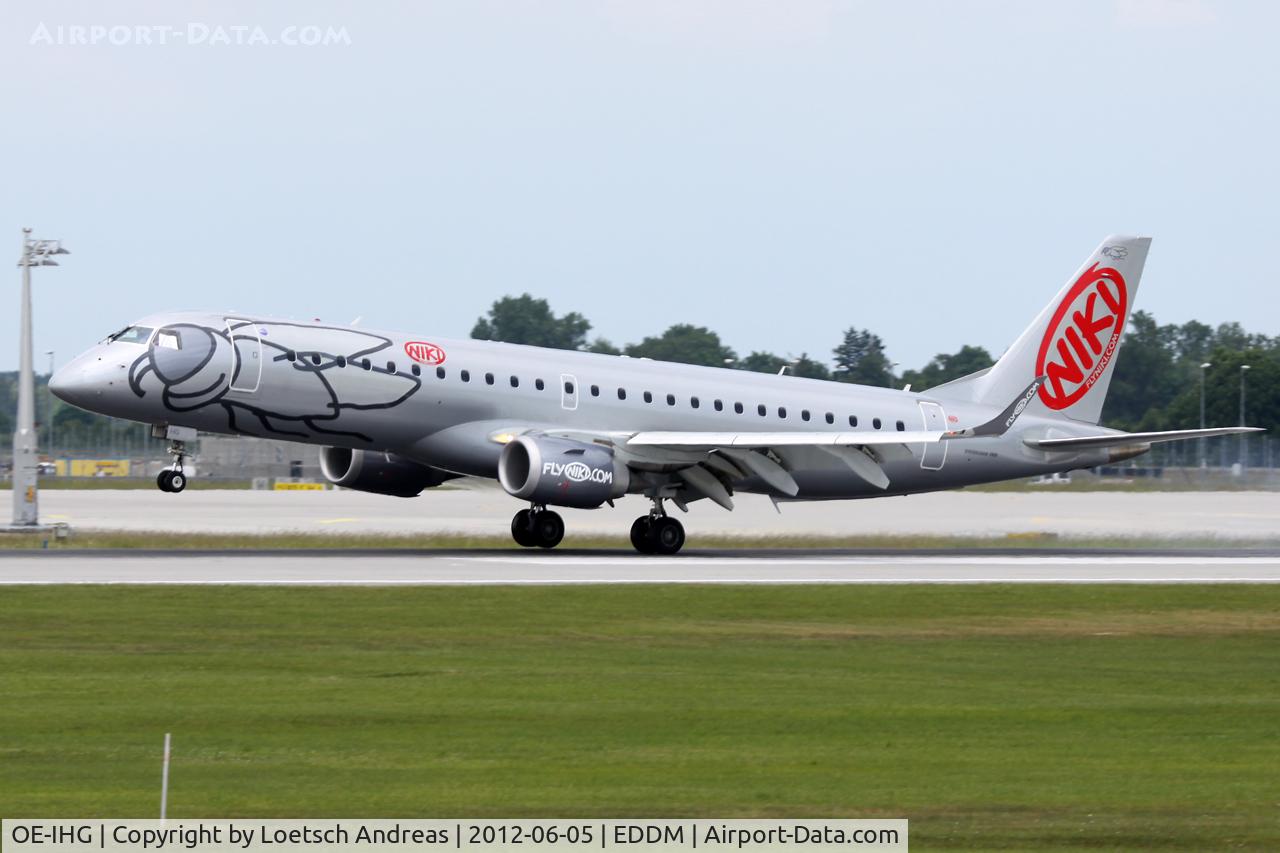 OE-IHG, 2011 Embraer 190LR (ERJ-190-100LR) C/N 19000435, Fly Niki