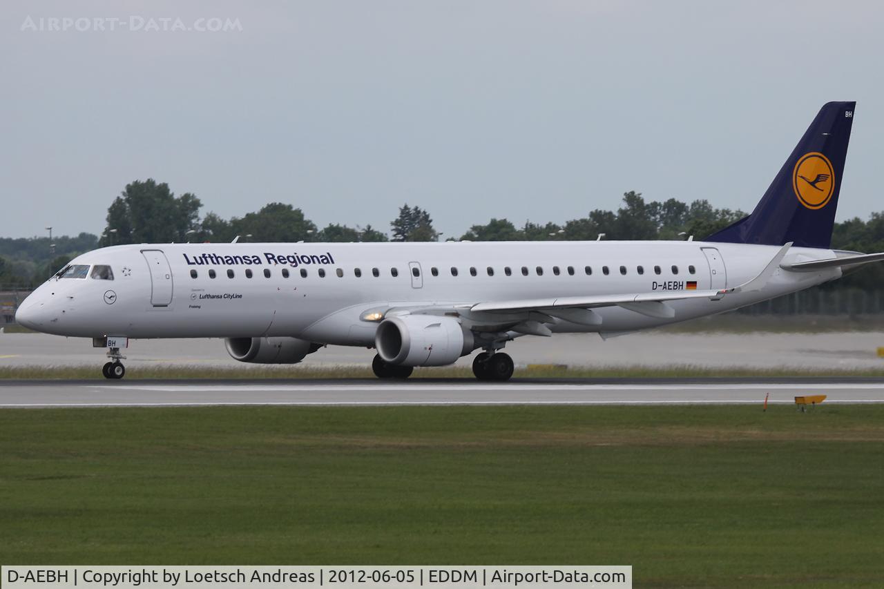 D-AEBH, 2011 Embraer 195LR (ERJ-190-200LR) C/N 19000447, Augsburg Airways