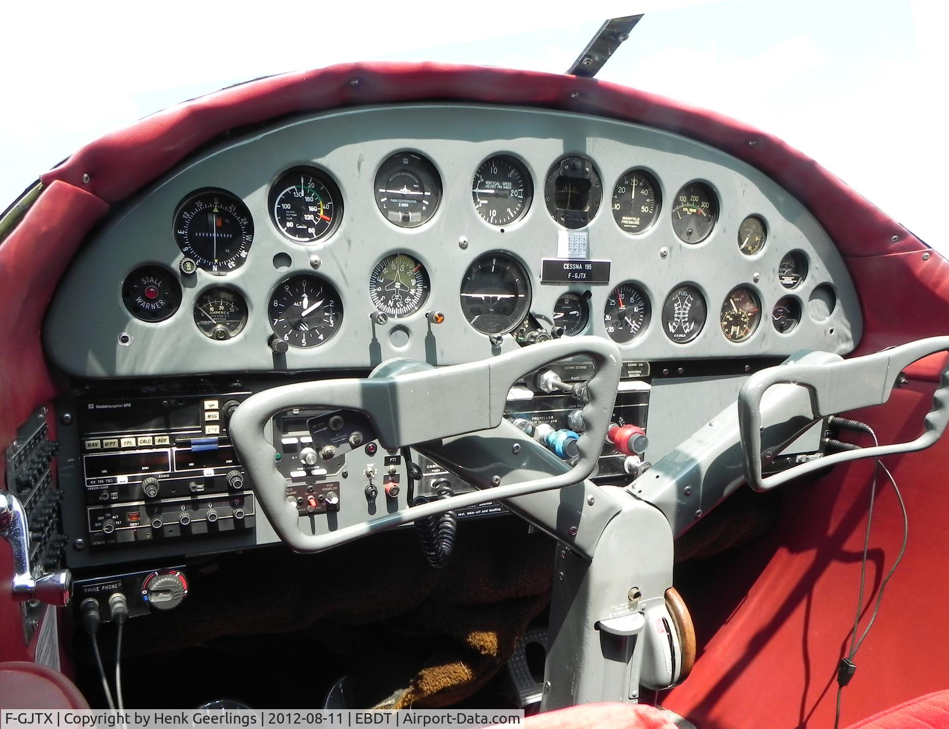 F-GJTX, 1950 Cessna 195 C/N 7496, Oldtimer Fly In Schaffen Diest  , Belgium ,  August 2012