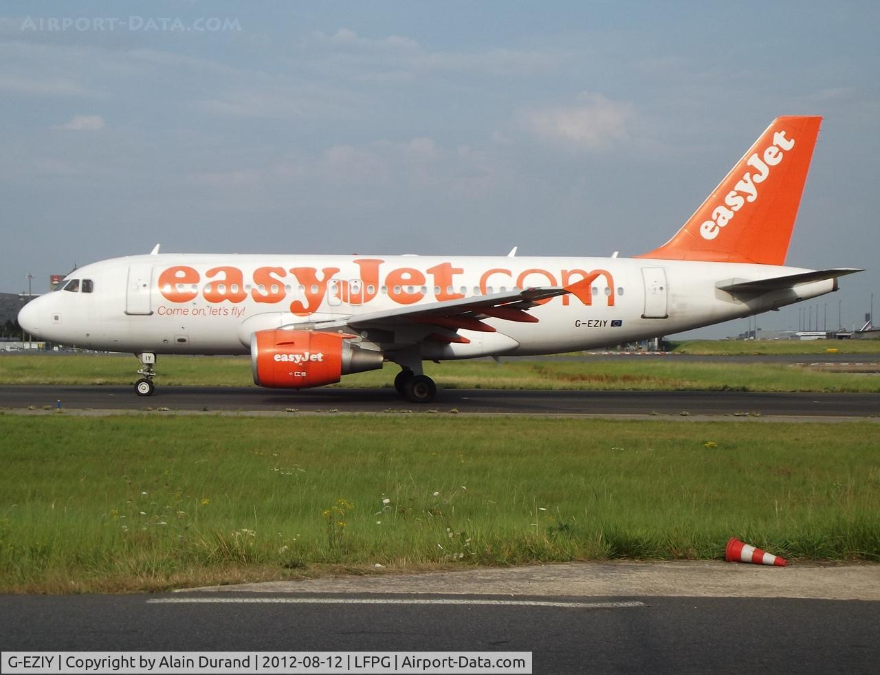G-EZIY, 2005 Airbus A319-111 C/N 2636, also flying along with the former 