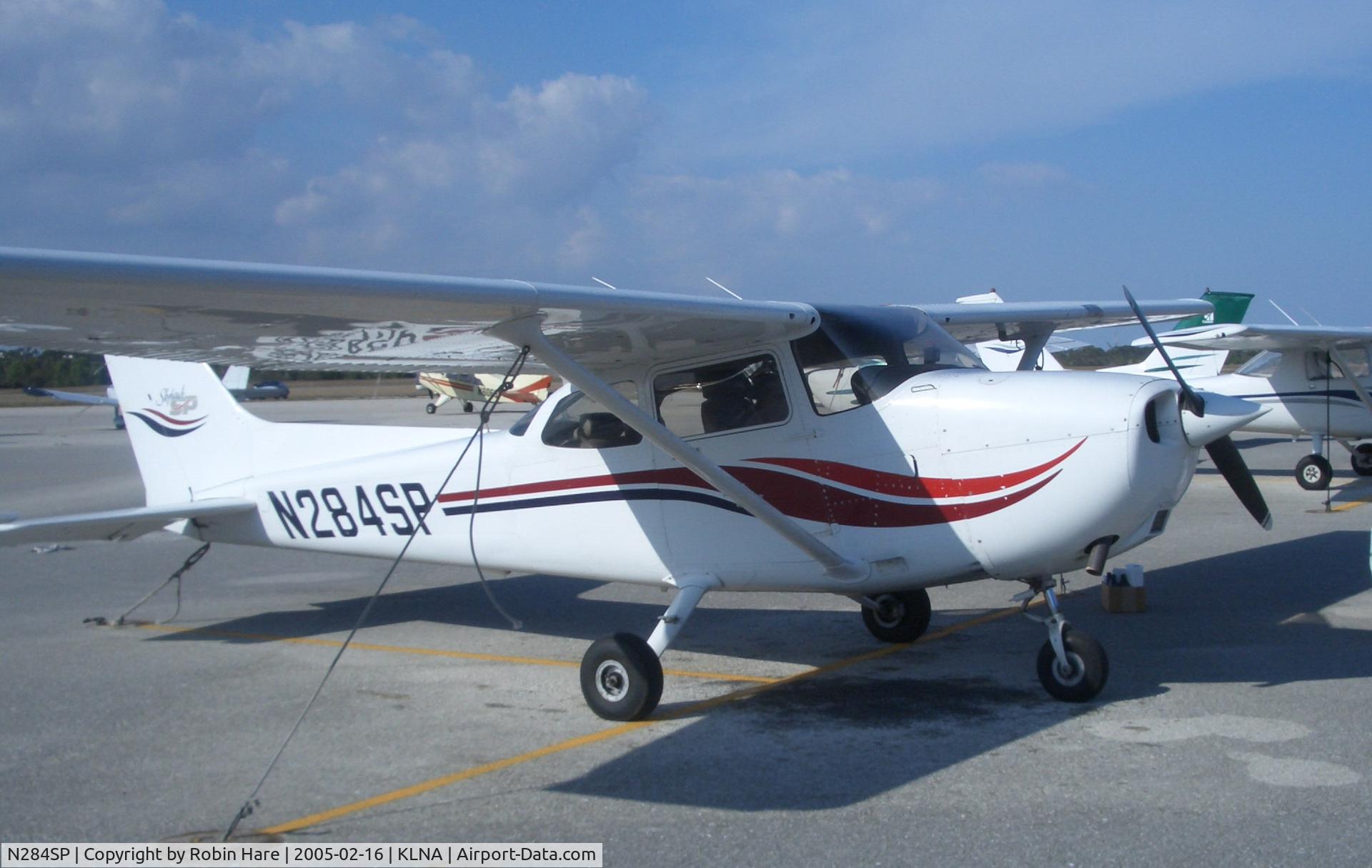 N284SP, 1999 Cessna 172S C/N 172S8235, Final tie-down after 3-day trip to Sarasota and Key West