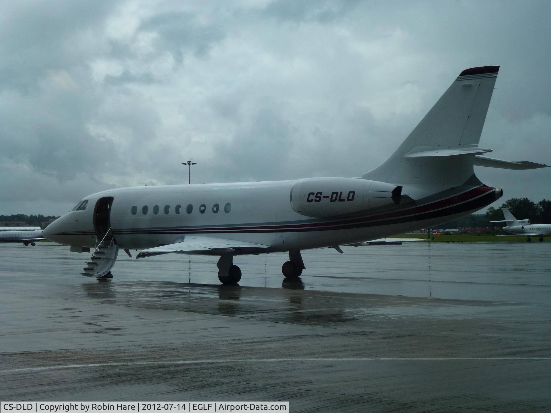 CS-DLD, 2007 Dassault Falcon 2000EX C/N 109, At Farnborough prior to flight to Limoges