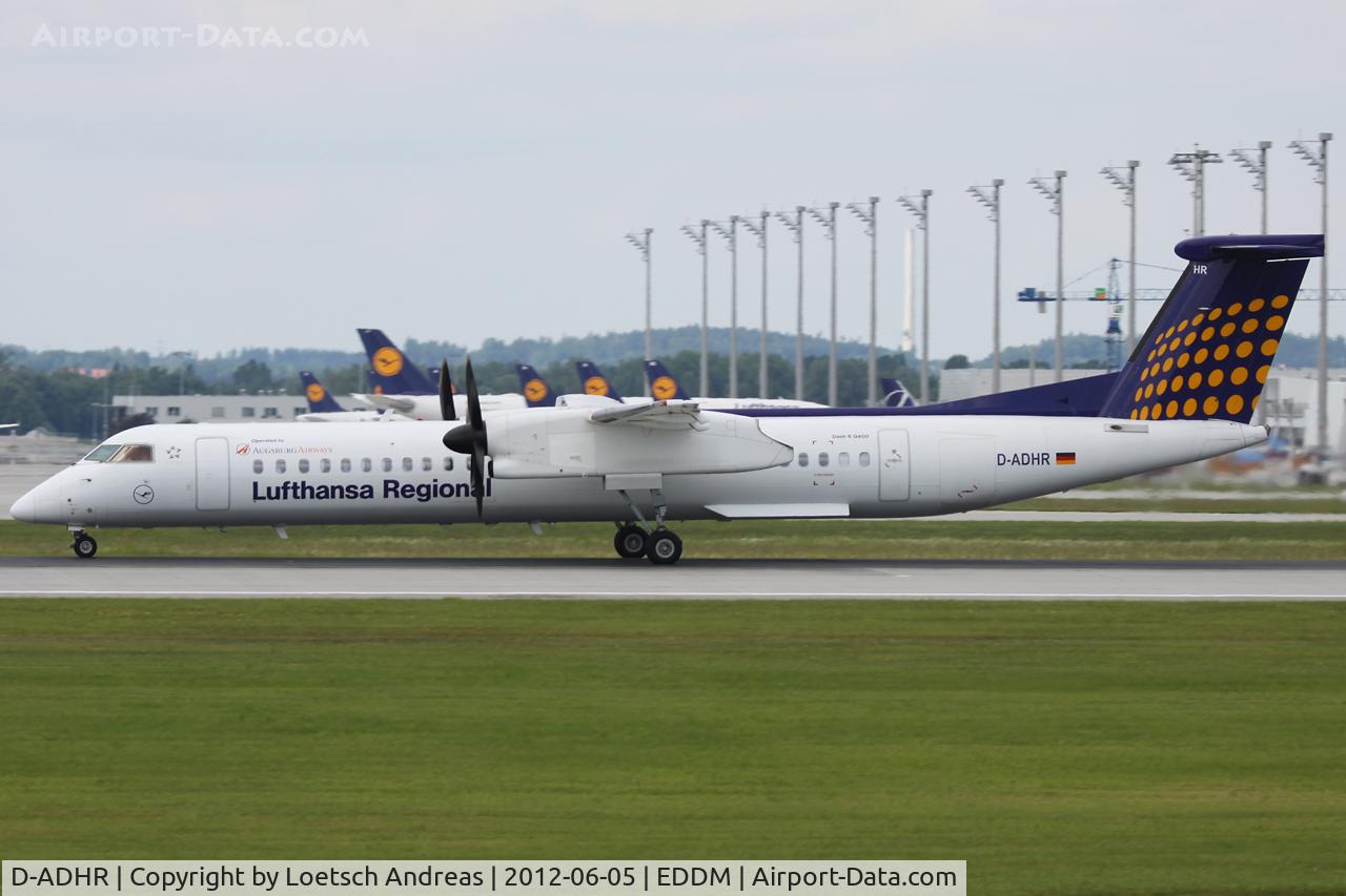 D-ADHR, 2001 De Havilland Canada DHC-8-402Q Dash 8 C/N 4041, Augsburg Airways