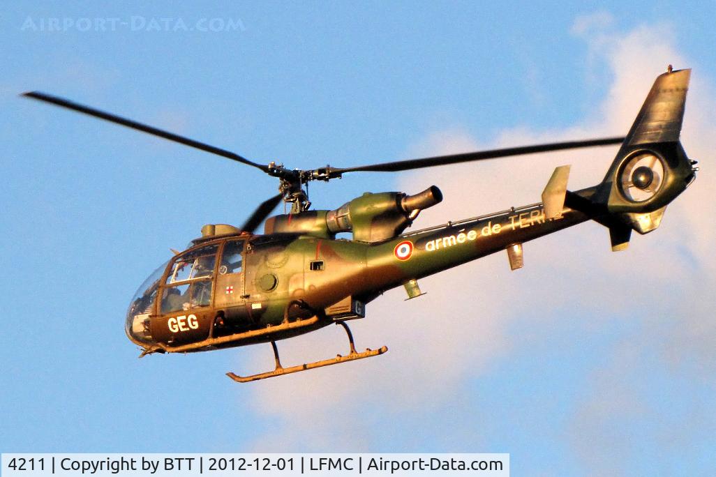4211, Aérospatiale SA-342L-1 Gazelle C/N 2211, Training flight