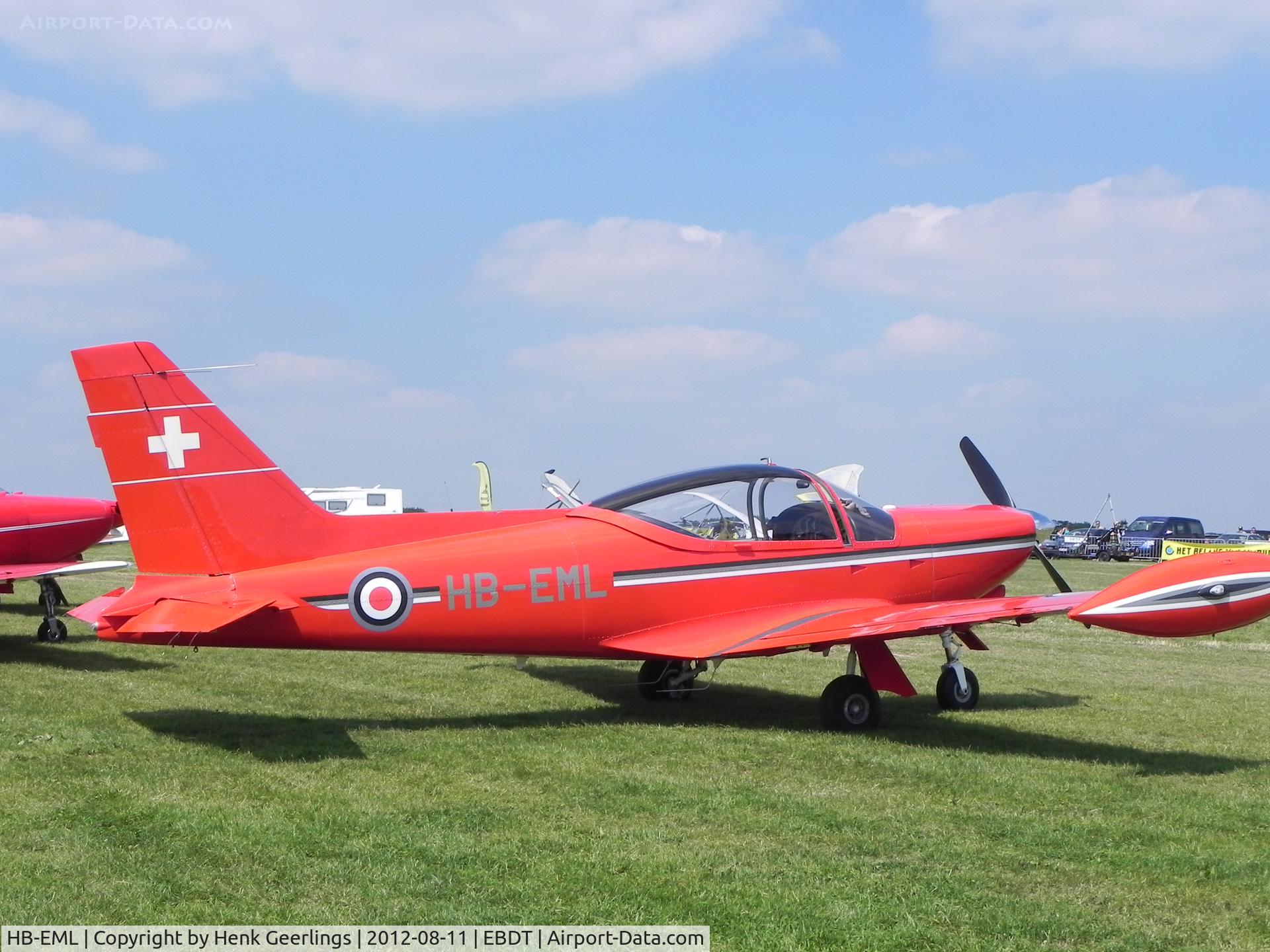 HB-EML, 1966 SIAI-Marchetti F-260 C/N 502, Oldtimer Fly In Schaffen Diest  , Belgium ,  August 2012