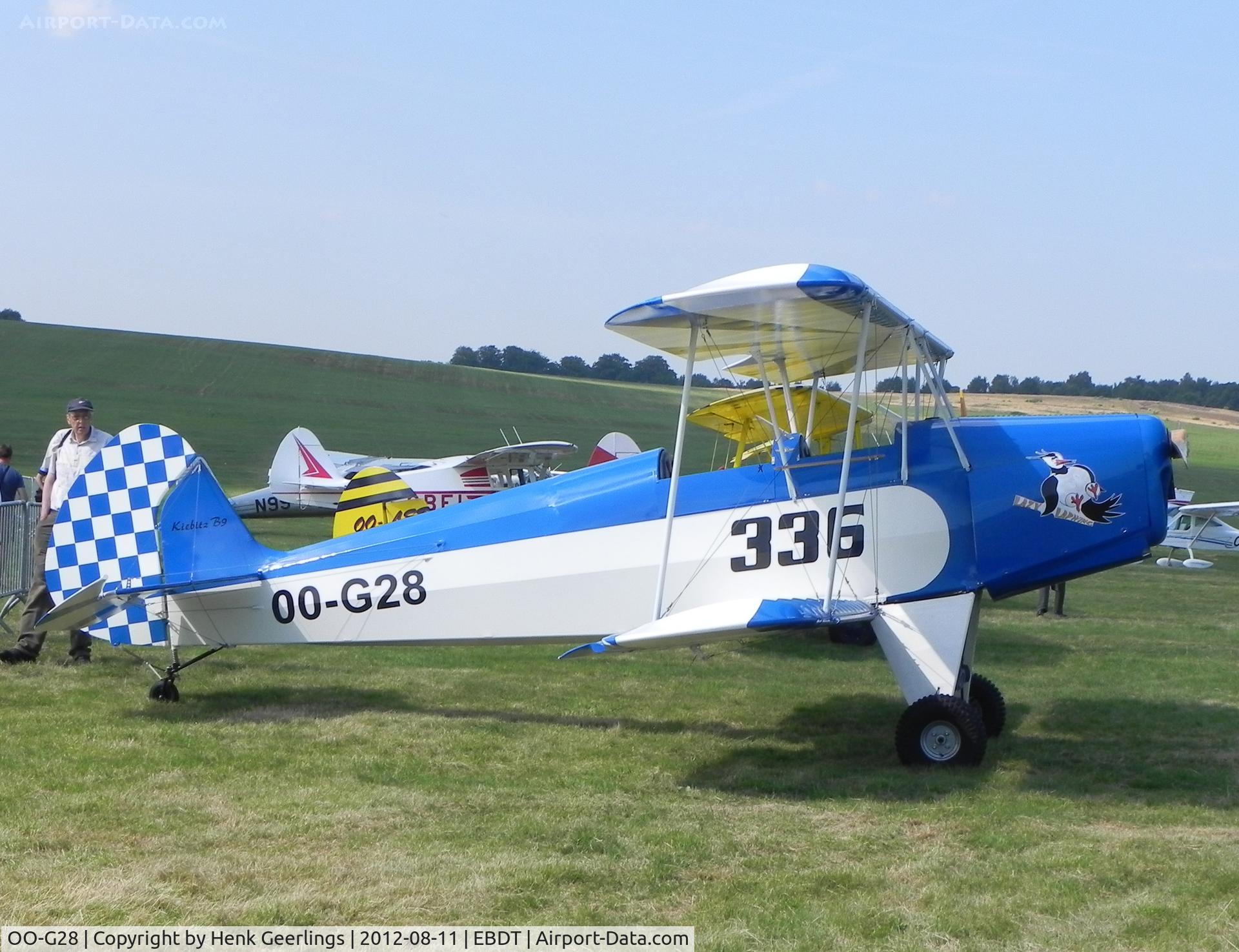 OO-G28, 2009 Platzer Kiebitz C/N 336, Oldtimer Fly In Schaffen Diest  , Belgium ,  August 2012