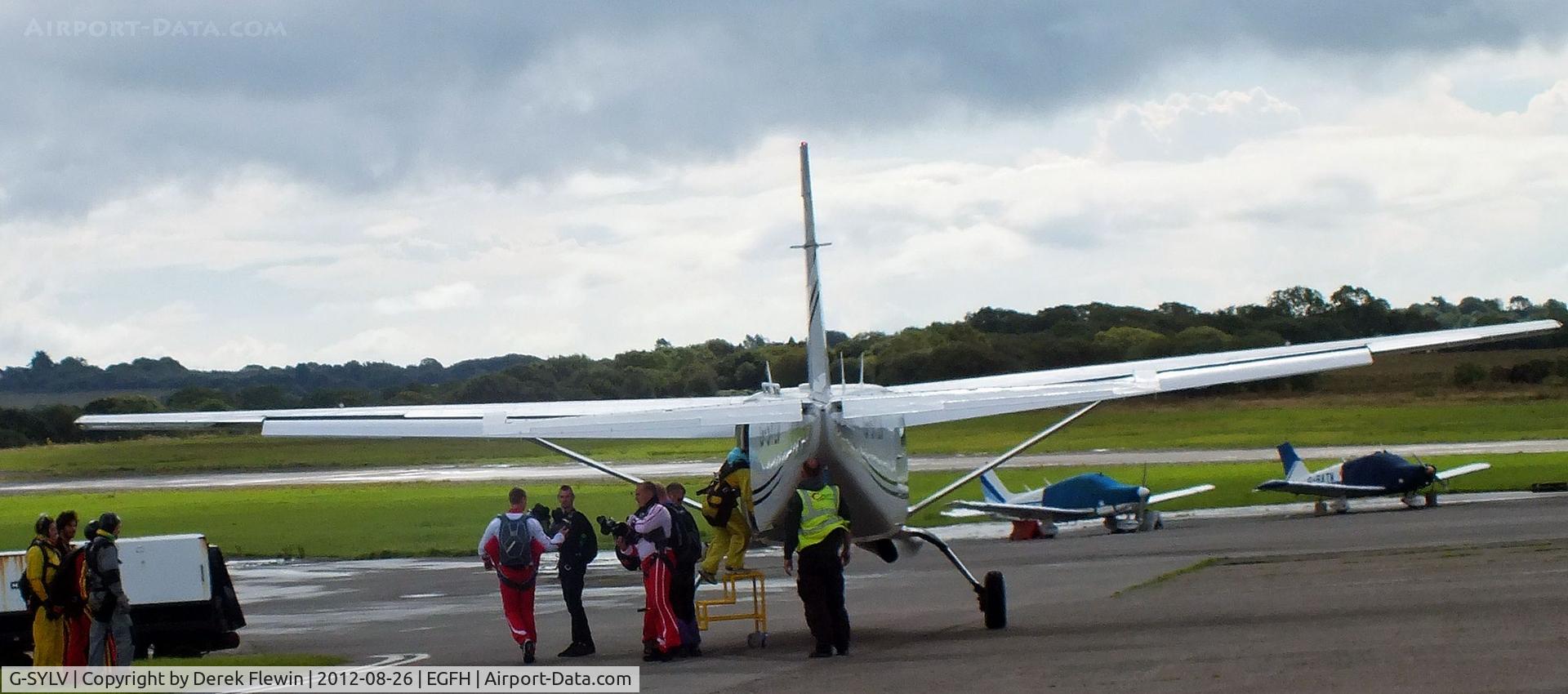 G-SYLV, 2002 Cessna 208B  Grand Caravan C/N 208B0936, First lift of the day.